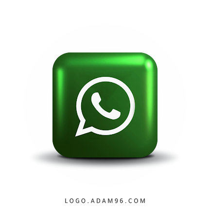 شعار واتساب ثلاثي الابعاد